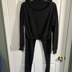 2Pc Long Sleeve Top and Pants Set